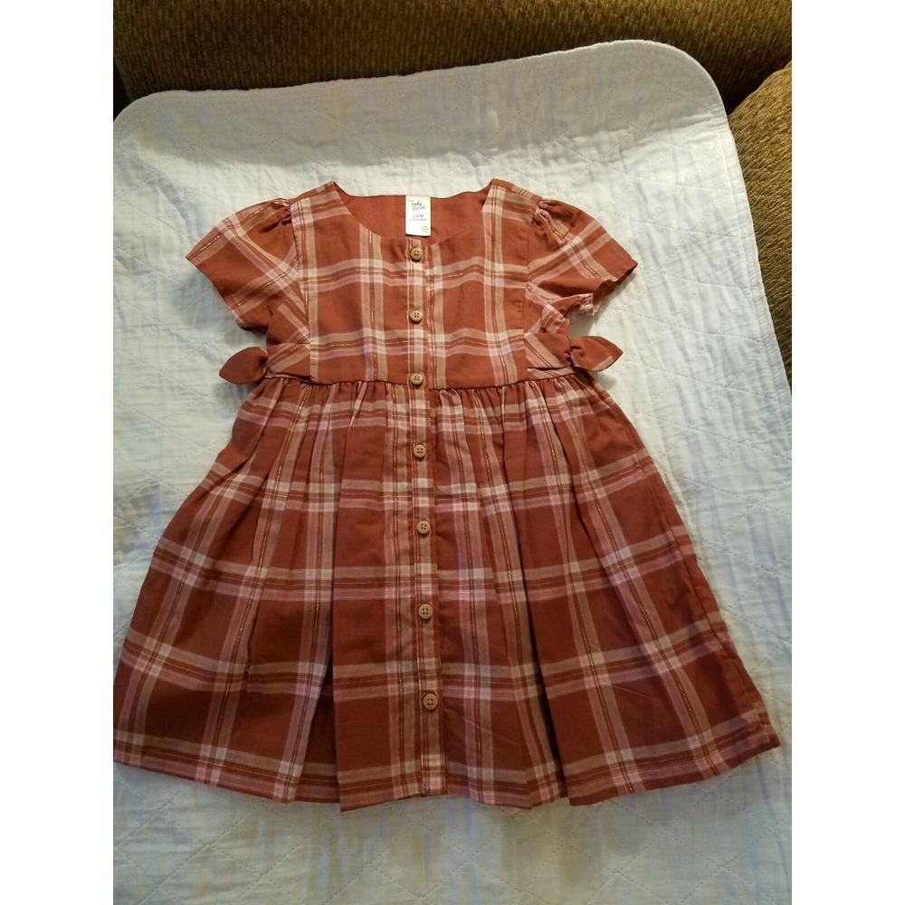 Baby Bgosh  -  Baby Girl Red Plaid Dress  SZ‎ 24M